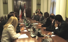 23 September 2014. The National Assembly Speaker meets with the Head of the Kuwaiti Parliamentary Friendship Group with Serbia